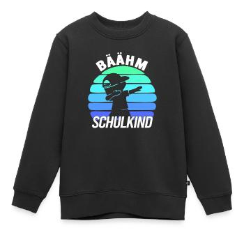 Bäähm Schulkind Schuljunge Erstklässler - Kinder Premium Organic Sweatshirt - Schwarz - Vorne - AI Model Kid Female (0cm)