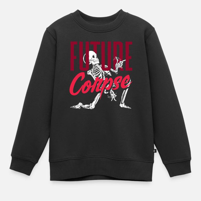Future Corpse Dark Gothic Squelette - Sweat Premium enfant bio - noir