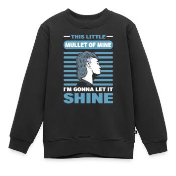 Ce petit mulet à moi, je vais le laisser briller - Sweat Premium enfant bio - noir - Devant - AI Model Kid Female (0cm)