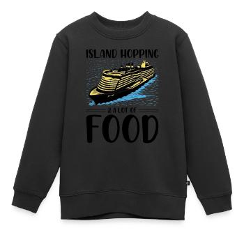Drôle de croisière Bateau de croisière Bateau de croisière - Sweat Premium enfant bio - noir - Devant - AI Model Kid Female (0cm)