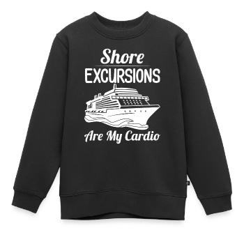 Drôle de croisière Bateau de croisière Bateau de croisière - Sweat Premium enfant bio - noir - Devant - AI Model Kid Female (0cm)