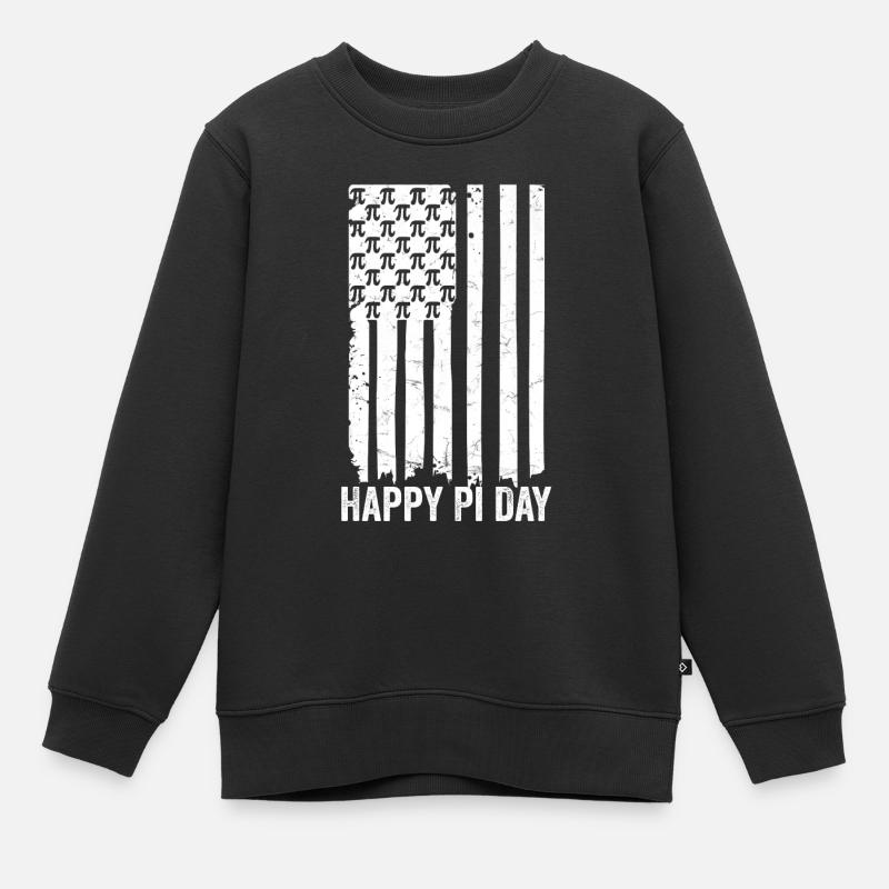 American Flag Pi Day 2023 For Math Nerds - Kinder Premium Organic Sweatshirt - Schwarz