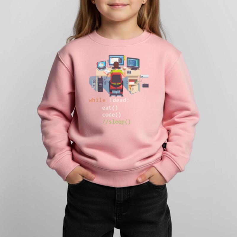 Informatik Python Programmierer Eat Code Sleep Kinder Premium Organic Sweatshirt