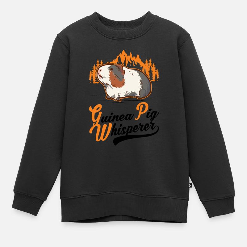 Chuchoteur de cochon d’Inde - Sweat Premium enfant bio - noir