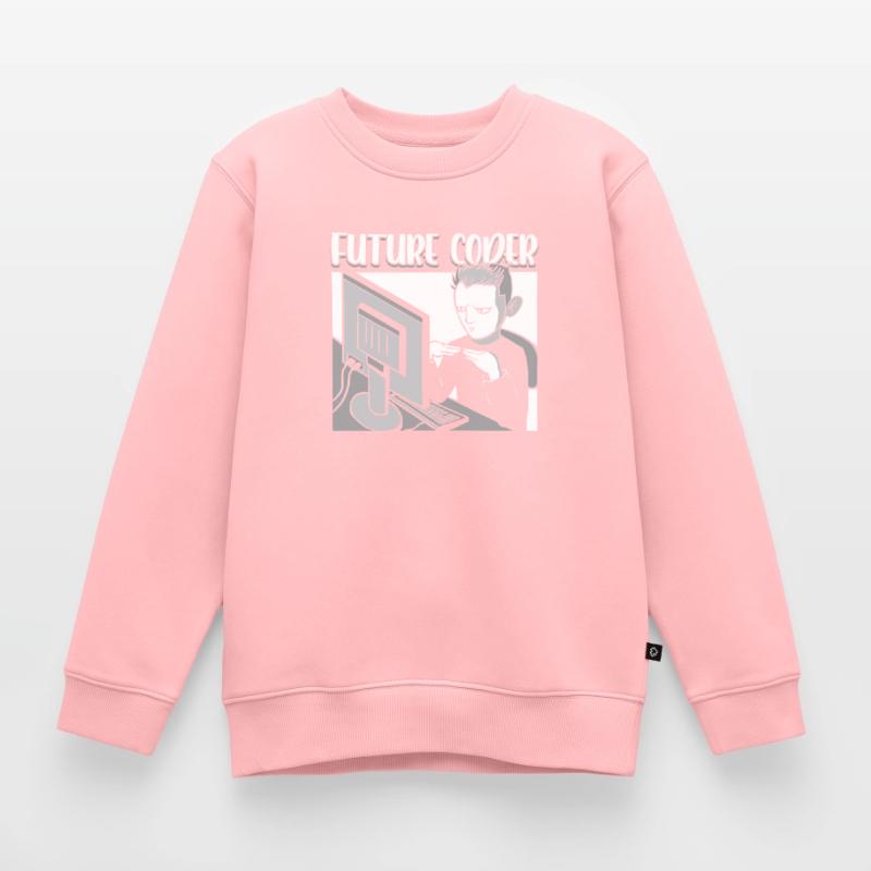 Futur Codeur Étudiant en informatique Programmeur Codage Sweat Premium enfant bio