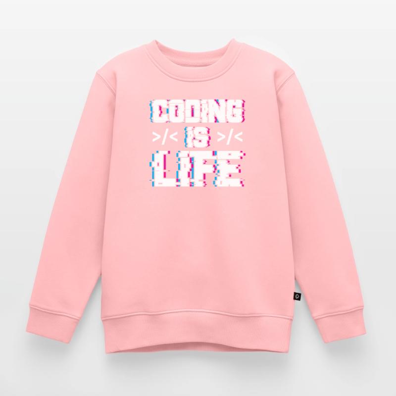 Le codage est un code de codeur programmeur de vie Sweat Premium enfant bio