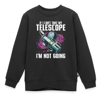 Stargazer Gift Kosmologie Stargazing - Kinder Premium Organic Sweatshirt - Schwarz - Vorne - AI Model Kid Female (0cm)