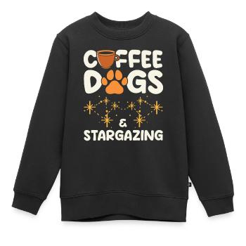 Stargazer Gift Kosmologie Stargazing - Kinder Premium Organic Sweatshirt - Schwarz - Vorne - AI Model Kid Female (0cm)