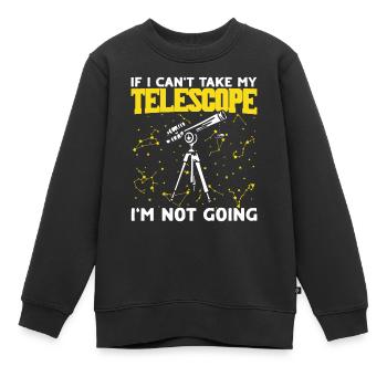 Stargazer Gift Kosmologie Stargazing - Kinder Premium Organic Sweatshirt - Schwarz - Vorne - AI Model Kid Female (0cm)
