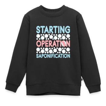 Seifenmacher Seife Machen - Kinder Premium Organic Sweatshirt - Schwarz - Vorne - AI Model Kid Female (0cm)