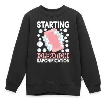 Seifenmacher Seife Machen - Kinder Premium Organic Sweatshirt - Schwarz - Vorne - AI Model Kid Female (0cm)