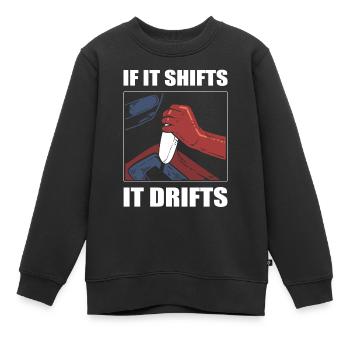 Driftende Driften Autorennen Drift Rennwagen - Kinder Premium Organic Sweatshirt - Schwarz - Vorne - AI Model Kid Female (0cm)