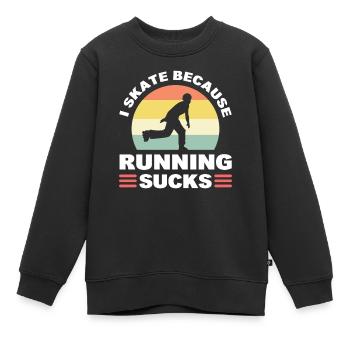 Roller Skating Roller Derby Roller Skating Sports - Sweat Premium enfant bio - noir - Devant - AI Model Kid Female (0cm)