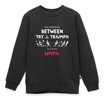 Né Entrepreneur Entrepreneur Maker Designs - Sweat Premium enfant bio - noir - Devant - AI Model Kid Female (0cm)