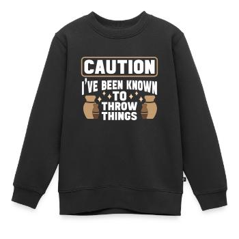 Four en céramique Cermaicist Pot de four en argile céramique - Sweat Premium enfant bio - noir - Devant - AI Model Kid Female (0cm)