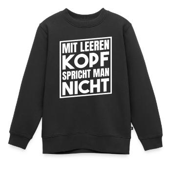 Negativ getest auf Gedult - Kinder Premium Organic Sweatshirt - Schwarz - Vorne - AI Model Kid Female (0cm)