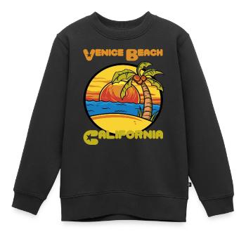 Venice Beach Sunset Holiday California Pa - Sweat Premium enfant bio - noir - Devant - AI Model Kid Female (0cm)