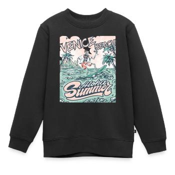Familienurlaub Kalifornien Venice Beach Palme Ozea - Kinder Premium Organic Sweatshirt - Schwarz - Vorne - AI Model Kid Female (0cm)