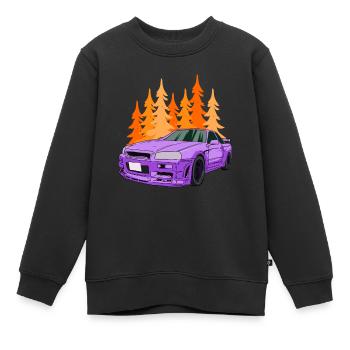 Voiture de sport Automne Supercar Racing Car PS Puissance - Sweat Premium enfant bio - noir - Devant - AI Model Kid Female (0cm)