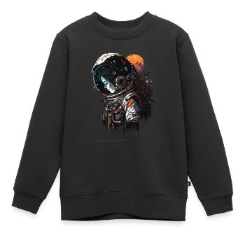 Gothic Astronaut - Kinder Premium Organic Sweatshirt - Schwarz - Vorne - AI Model Kid Female (0cm)