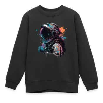 Gothic Astronaut - Kinder Premium Organic Sweatshirt - Schwarz - Vorne - AI Model Kid Female (0cm)