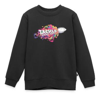 Tackle Stress Away Sports Stress Awareness - Kinder Premium Organic Sweatshirt - Schwarz - Vorne - AI Model Kid Female (0cm)