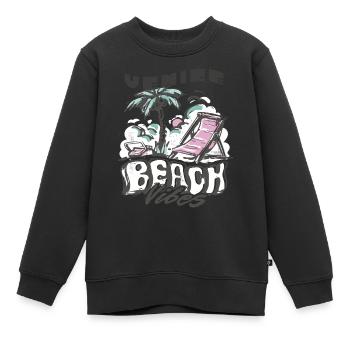 Californie Venice Beach Holiday Vacances à la plage - Sweat Premium enfant bio - noir - Devant - AI Model Kid Female (0cm)