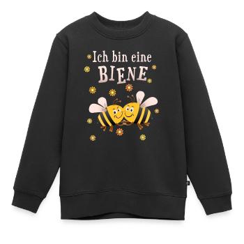 Biene Bienchen Bienen - Kinder Premium Organic Sweatshirt - Schwarz - Vorne - AI Model Kid Female (0cm)