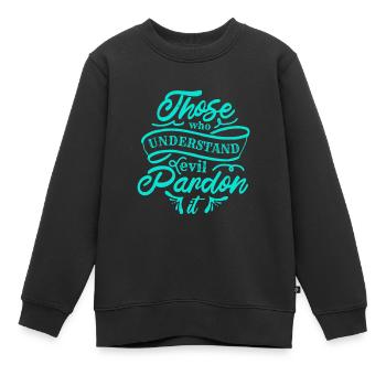 CEUX QUI COMPRENNENT LE PARDON MALÉFIQUE - Sweat Premium enfant bio - noir - Devant - AI Model Kid Female (0cm)