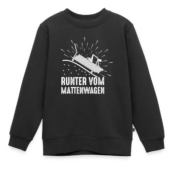 Runter vom Mattenwagen Sport Lehrer Lehrerin - Kinder Premium Organic Sweatshirt - Schwarz - Vorne - AI Model Kid Female (0cm)