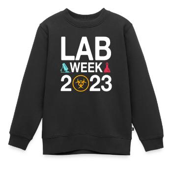 Retro Ferry Vêtements Porte-conteneurs - Sweat Premium enfant bio - noir - Devant - AI Model Kid Female (0cm)