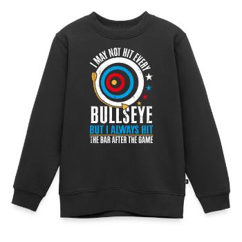 I may not hit every bullseye - Kinder Premium Organic Sweatshirt - Schwarz - Vorne - AI Model Kid Female (0cm)