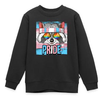 Fierté LGBTQ Transgender Costume Costume Mois de la fierté - Sweat Premium enfant bio - noir - Devant - AI Model Kid Female (0cm)
