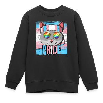 Fierté LGBTQ Transgender Costume Costume Mois de la fierté - Sweat Premium enfant bio - noir - Devant - AI Model Kid Female (0cm)