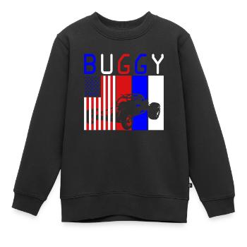 Sable tout-terrain tout-terrain buggy - Sweat Premium enfant bio - noir - Devant - AI Model Kid Female (0cm)