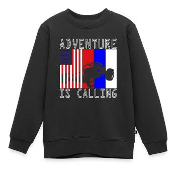 USA Buggy Offroad Wüstenfahrzeug Wüste Dune - Kinder Premium Organic Sweatshirt - Schwarz - Vorne - AI Model Kid Female (0cm)