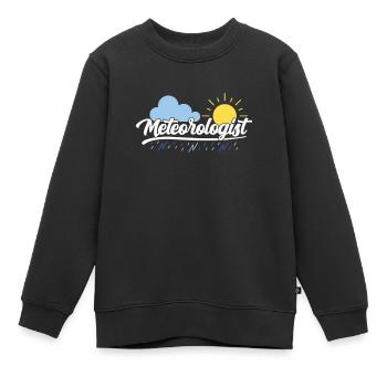 Meteorologe Beruf Wettervorhersage Meteorologie - Kinder Premium Organic Sweatshirt - Schwarz - Vorne - AI Model Kid Female (0cm)