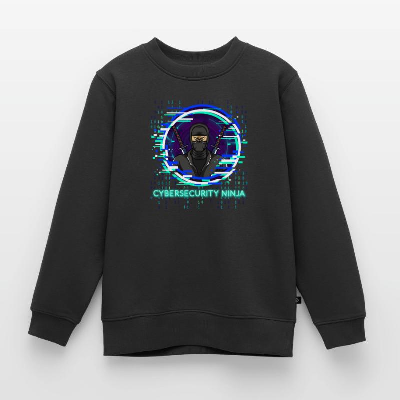 Programmeur de code ninja de cybersécurité Nerd Sweat Premium enfant bio