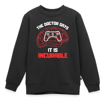 Krank von Videospielen - Kinder Premium Organic Sweatshirt - Schwarz - Vorne - AI Model Kid Female (0cm)