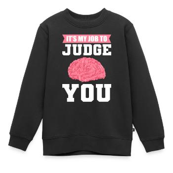 Psychologue École Psychologue Psychologie Psyché - Sweat Premium enfant bio - noir - Devant - AI Model Kid Female (0cm)