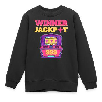 Machine à sous Machines à sous Machine à sous Machine à sous - Sweat Premium enfant bio - noir - Devant - AI Model Kid Female (0cm)