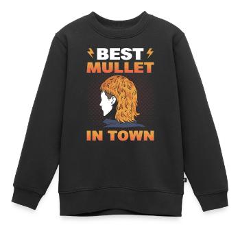 Meilleur mulet en ville Mullet Pride - Sweat Premium enfant bio - noir - Devant - AI Model Kid Female (0cm)
