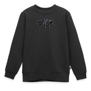 Tarentule I Tarantula Terrarium motif pour - Sweat Premium enfant bio - noir - Devant - AI Model Kid Female (0cm)