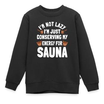 Retro Fährschiff Bekleidung Containerschiff - Kinder Premium Organic Sweatshirt - Schwarz - Vorne - AI Model Kid Female (0cm)