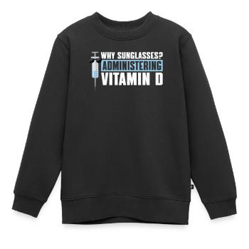 Infirmière aux soins intensifs - Sweat Premium enfant bio - noir - Devant - AI Model Kid Female (0cm)