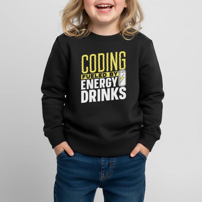 Programmieren Mit Energydrinks Coding Coder Code Kinder Premium Organic Sweatshirt