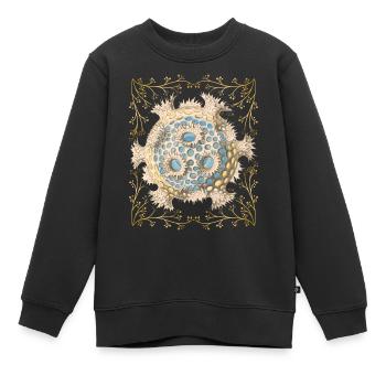 Vintage-maritime Illustration, Meeresbewohner - Kinder Premium Organic Sweatshirt - Schwarz - Vorne - AI Model Kid Female (0cm)