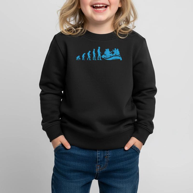 Rafting Evolution Cadeau de navigation en eau vive Sweat Premium enfant bio