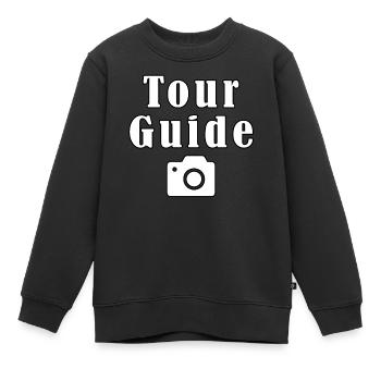 Tour Guide - Kinder Premium Organic Sweatshirt - Schwarz - Vorne - AI Model Kid Female (0cm)