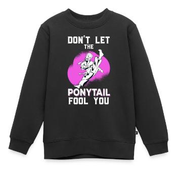 Karaté Fille Karaté Cadeaux Pour Les Amateurs de Karaté Karaté - Sweat Premium enfant bio - noir - Devant - AI Model Kid Female (0cm)
